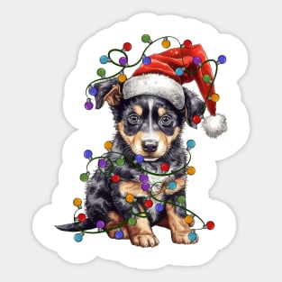 Christmas Puppy Sticker